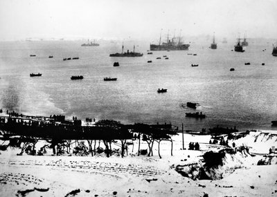 Japanese Troops Landing at Rongcheng, January 20, 1895 by Japanese Photographer